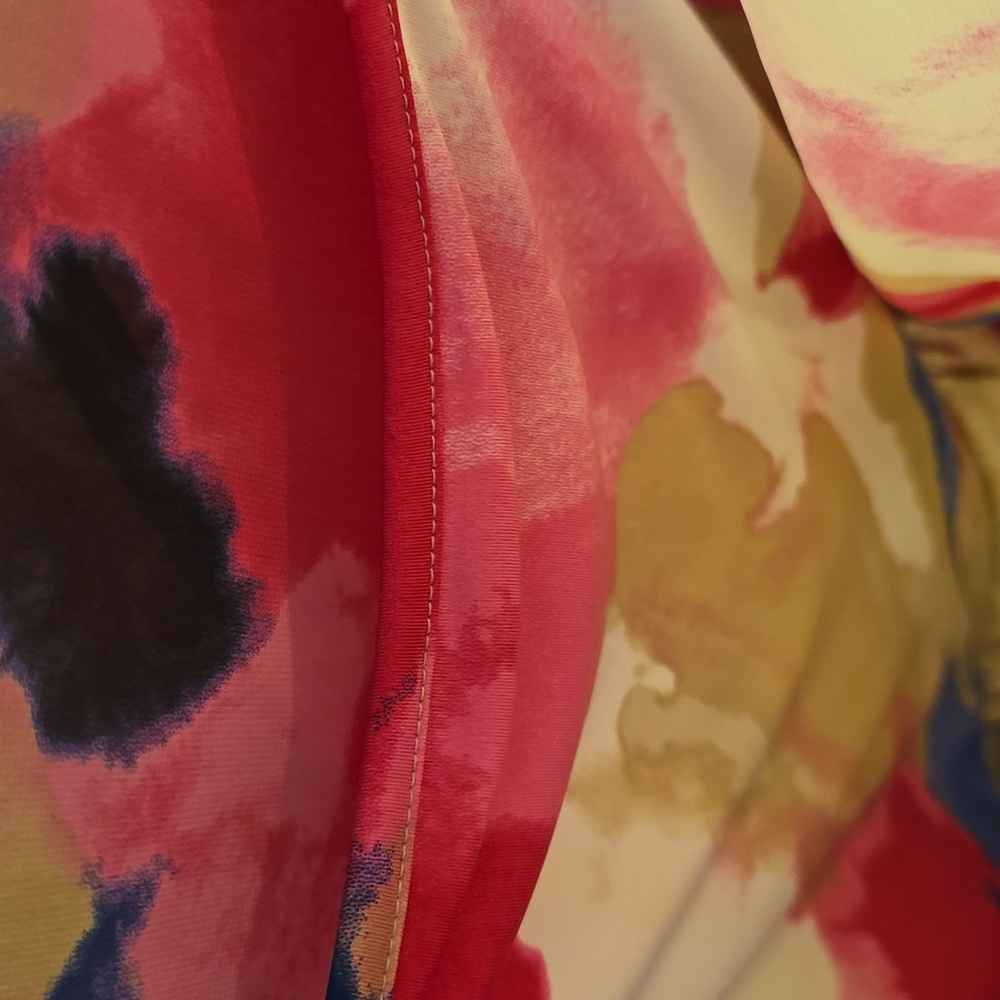 Alfani Pink and Blue Floral Blouse - Picture 5 of 6